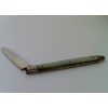 George III Silver bladed folding fruit knife with Mother of Pearl handle.