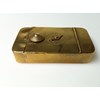 Antique 1820 brass I dial puzzle box.