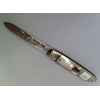 1907 Victorian Mother of Pearl Silver bladed folding knife.