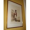 EARLY 19TH CENTURY CHROMO-LITHOGRAPH OF A FOOT SOLDIER FIRST PUBLISHED LONDON.