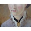 LATE 19TH CENTURY OIL PORTRAIT OF YOUNG LADY.