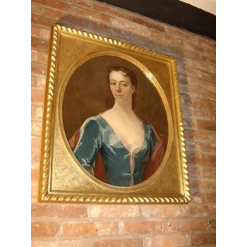 17THC.OIL PORTRAIT PAINTING OF A LADY CIRCLE OF GODFREY KNELLER ENGLISH SCHOOL C1680-1700.