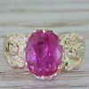 Early Victorian 2.75 Carat Oval Cut Ruby Ring, circa 1850