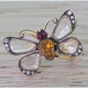 Early Victorian 1.50 Carat Rose Cut Diamond "Butterfly" Ring, circa 1850