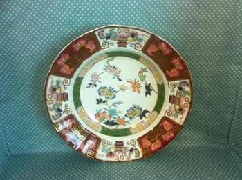 Absolutely stunning Ashworth "IMARI" pattern hand painted dinner plate from 1862-1890
