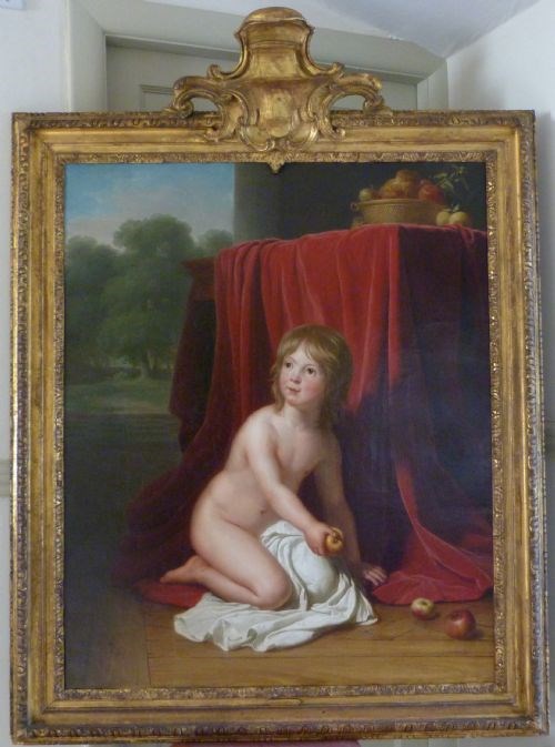 Portrait of a Young Child 1797: Attributed to Jeanne-Elisabeth Chaudet.