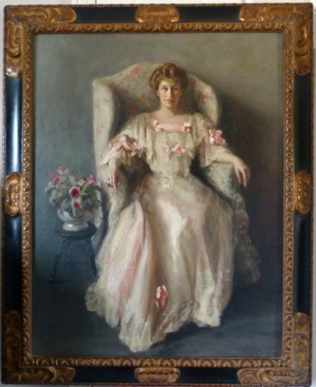 Portrait of a Lady in White 1906 by Margaret Kemplay Snowden .