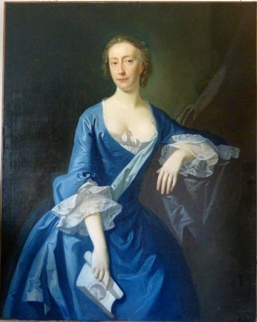 Portrait of a Lady in Blue c. 1730 by Charles Jervas.