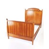 Antique Victorian Pitch Pine Large Single Bed
