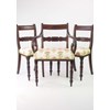 Set 3 Antique Mahogany Regency Chairs