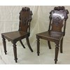 Pair of Mahogany Hall Chairs