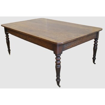 Victorian Oak Dining Table