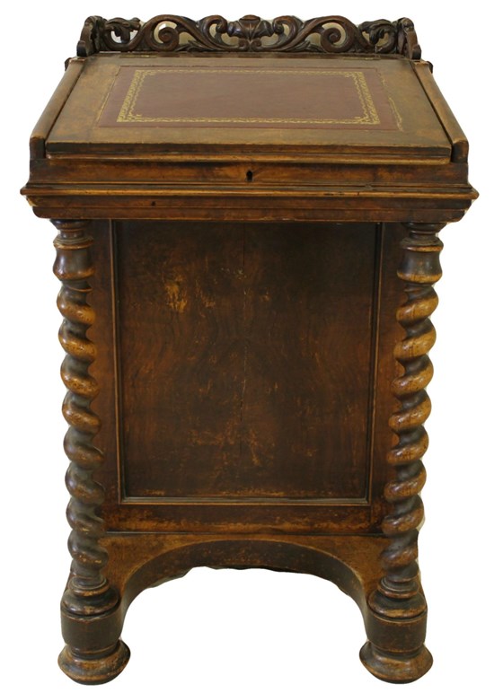 Victorian Walnut Davenport Writing Desk