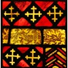 Victorian stained glass - Heraldic - Coat of Arms - Armorial.
