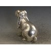 Victorian Cast Novelty Silver Pepper made in the form of an English Lop Eared Rabbit