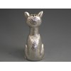 Victorian Novelty die-stamped Silver Pepper depicting a comical seated cat