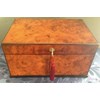 A Burr Walnut, Ebony edged Games Compendium Box