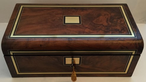 Dome Top Victorian Writing Box / Slope, c.1870.
