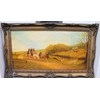 19th CENTURY OIL PAINTING OF MAIL COACH & HORSES BY ARTIST WILLIAM GARRETT.