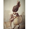 EARLY 19TH CENTURY CHROMO-LITHOGRAPH OF A DRUMMER BOY FIRST PUBLISHED LONDON.