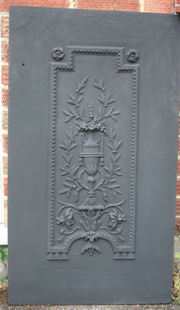 Two early 19th century cast iron panels by the Carron Foundry