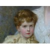 Triple Portrait of The Hon. Mrs. Denham - Cookes and Her Children 1896, by Edward Hughes.