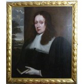 Pair of Portraits of Dr. Nathaniel Johnston c.1653: Attributed to John Hayls.