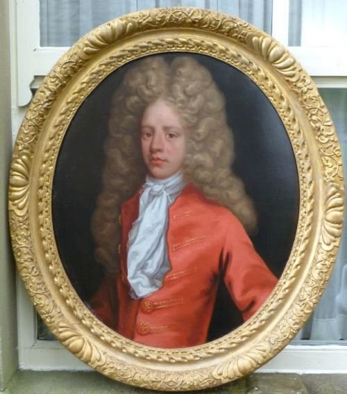 Portrait of a Young Man in Red c.1720: Attributed to Hans Hysing