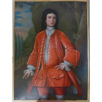 Portrait of a Boy in Red c.1720: Follower of John Verelst.