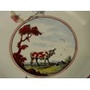 CHELSEA RAISED ANCHOR OCTAGONAL SAUCER "THE OX AND TOAD FABLE" c1753 - 1754