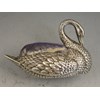 Early 20th century Novelty silver Swan Pin Cushion