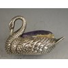 Early 20th century Novelty silver Swan Pin Cushion