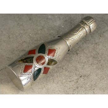 Victorian Novelty Silver Pepper made in the form of a Champagne Bottle