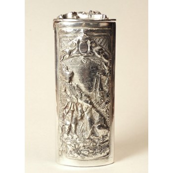 Lovely Victorian/Edwardian Silver Plated French Vesta Case.