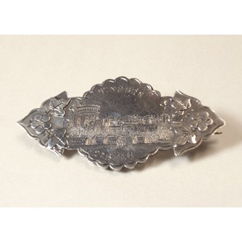 Birmingham 1898. Rare Victorian Sweetheart Brooch, “Windsor Castle”